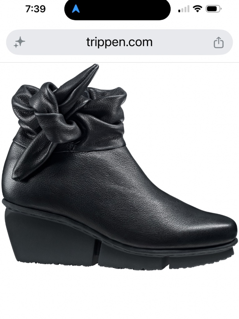 Tripped ‘Tippet’ ankle boots, Size 38
